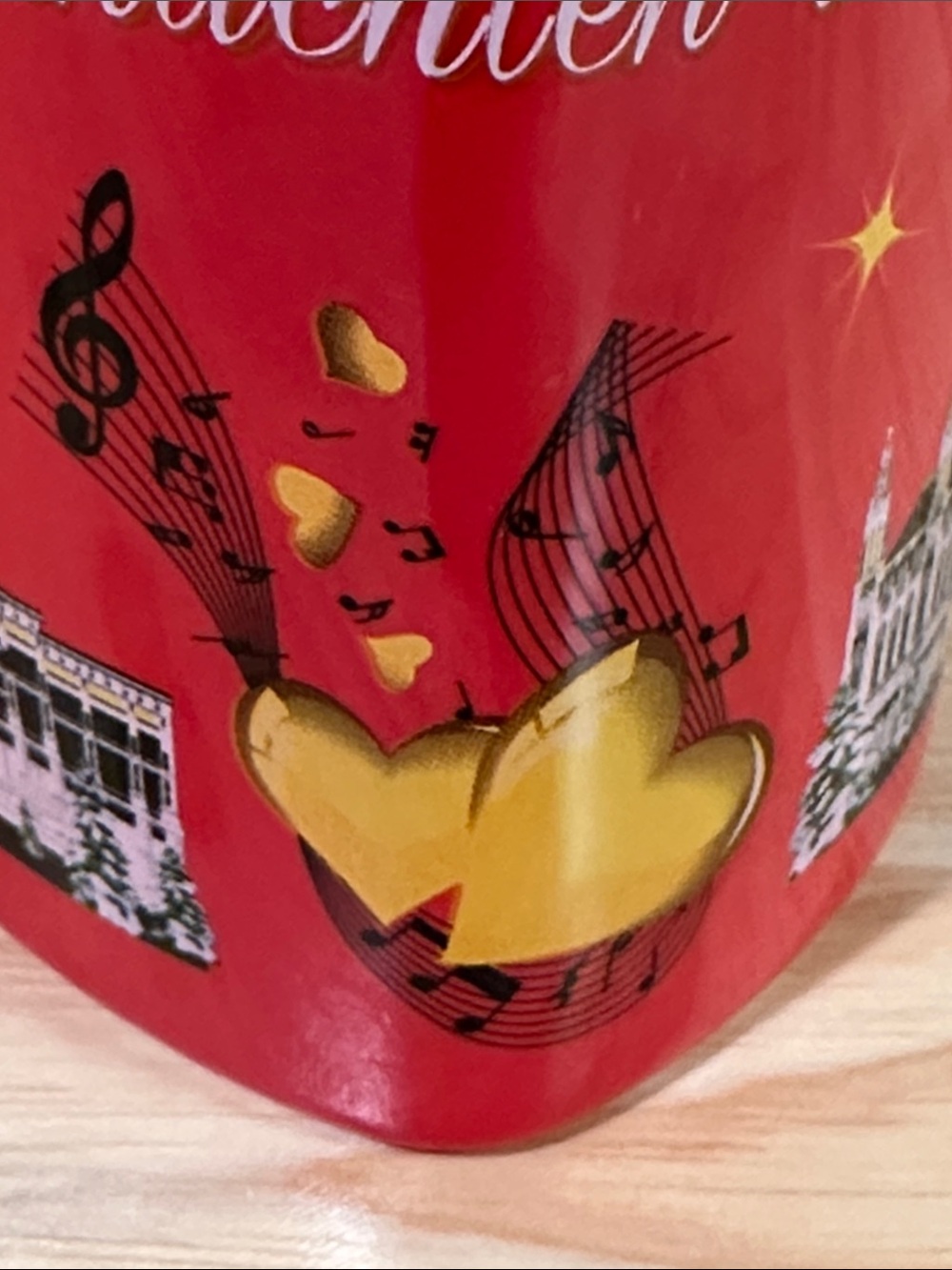 MOHABA Heart Shaped Collectible Mug from Vienna Christmas Market - Picture 9 of 11